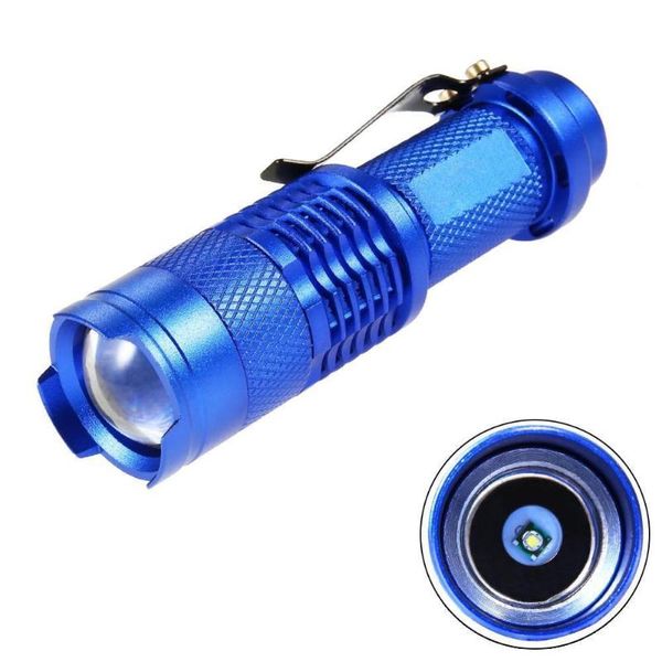 

2000 lm q5 14500 3 modes zoom led mini q5 zoomable torch tactical flashlights bicycle flash lamp waterproof