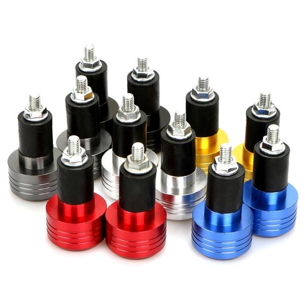 

handlebars 2pcs 7/8" motorcycle universal handlebar grip end caps aluminum plug weight slider sle handle bar balance ser moto parts