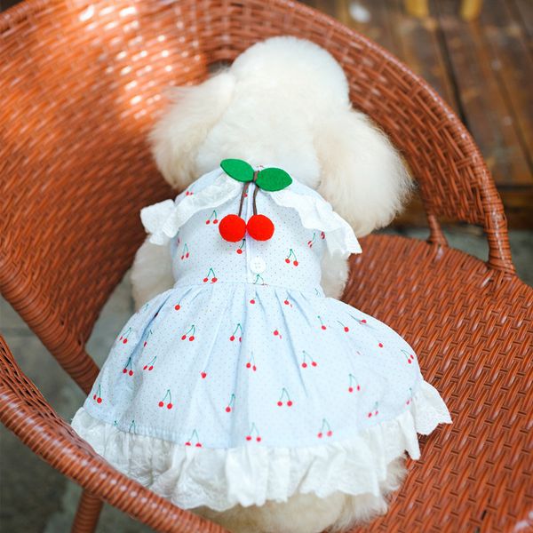 

meilei cherry honey summer drs teddy vip fadoukeji small dog shawl skirt