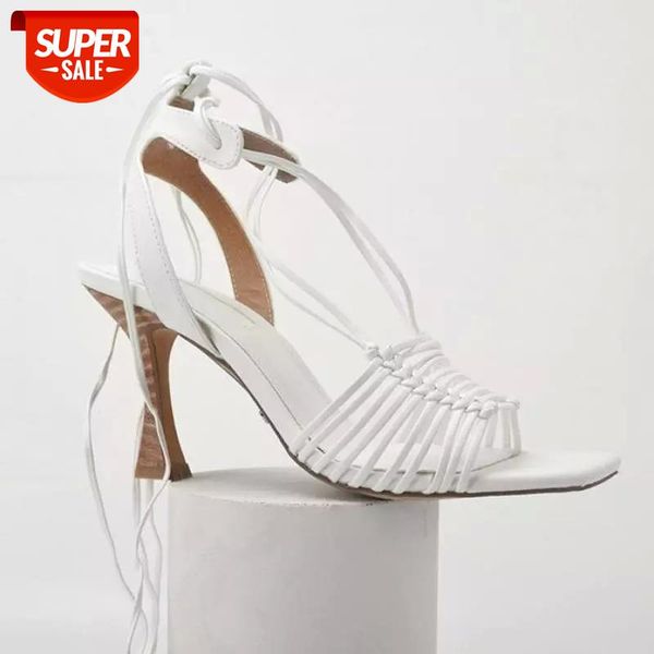 

new women white wedding shoes simple fashion square toe lace up square heel zapatos de mujer plataforma #sh4i