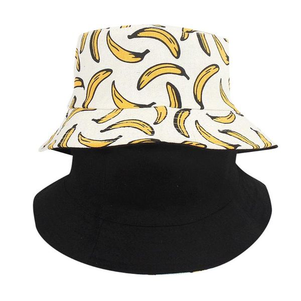

cloches fashion design double sided wear banana fisherman hat size sunscreen outdoors cap year gift, Blue;gray