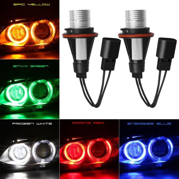 

car headlights 2pcs 5w ip65 error led angel eyes marker lights bulbs fit for e39 e53 e60 e61 e63 e64 e65 e66 e87 525i 530i xi 545i