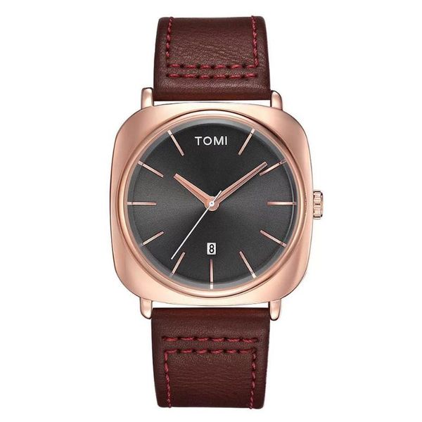 

wristwatches couple watch transparent dial watches for men women lovers fashion minimalist leather wristwatch male female quartz relo, Slivery;brown