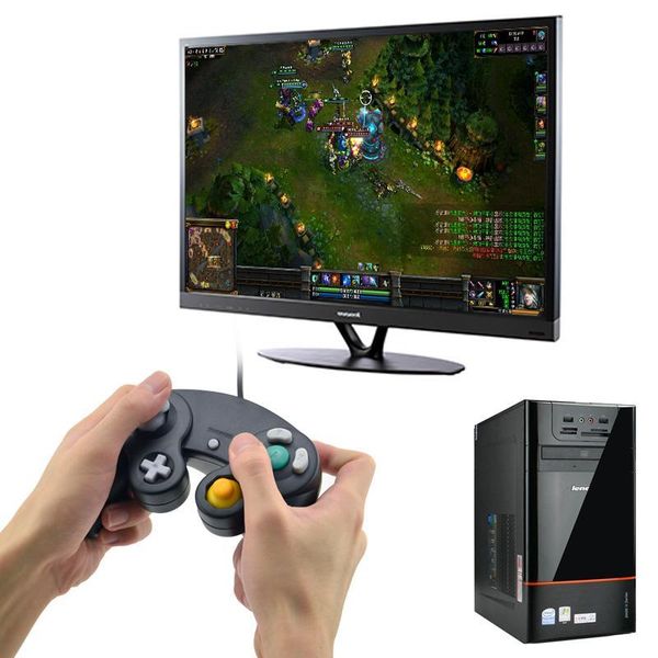 

game controllers & joysticks gamepad micro usb wired console slot for gamecube pc controller 1.7m cable joypad joystick ngc gc ma-c