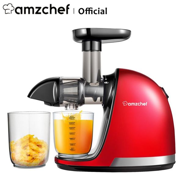 

juicers amachef zm1501 slow juicer bpa-reverse function multi-purpose 7 spiral masticating max. juice yield min. oxidation