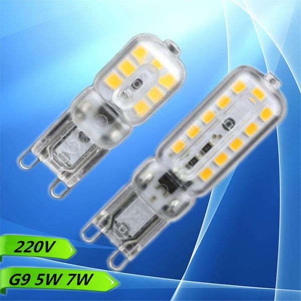 

bulbs 10x g9 led 14leds 22leds 32leds ac 220v 230v 240v lamp bulb smd 2835 light replace 30/40w halogen