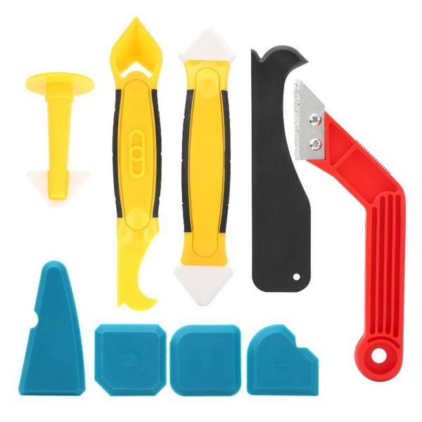 

professional hand tool sets 9pcs scratch bathroom caulking kit sealant finishing silicone remover kitchen joint multifunctional floor