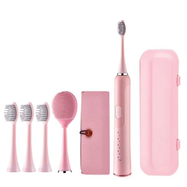 

ipx7 magnetic levitation sonic toothbrush adults toothbrushes rechargeable 90 days use 10 optional modes soft brush heads