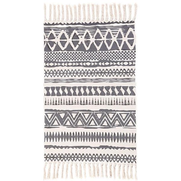 

tapestries bohemian carpet home living room nordic geometric tassel woven retro area small rug bedside decorative blanket floor mat