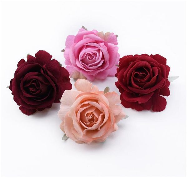 

30/50pcs artificial flowers for home decor wedding bride wrist flower diy scrapbooking gift christmas decorative flowers jlltnf