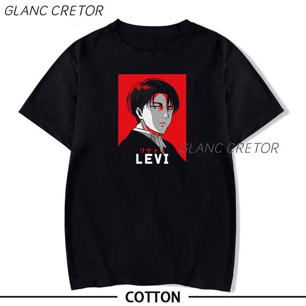 

men's t-shirts attack on titan t shirt summer men tshirt aesthetic t-shirt harajuku streetwear mens clothes anime short sleeve cotton, White;black