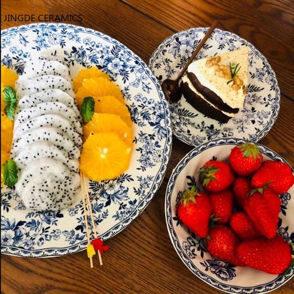 

dishes & plates 1pc ceramic fruit plate saucer dessert dinner milk cylinder coffee cup cutlery set wedding holiday kitchen supplies