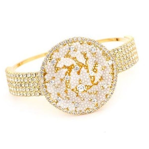 

gold*silver crystalt lady's bracelet (3.5*6cm) (myyhmz, Black