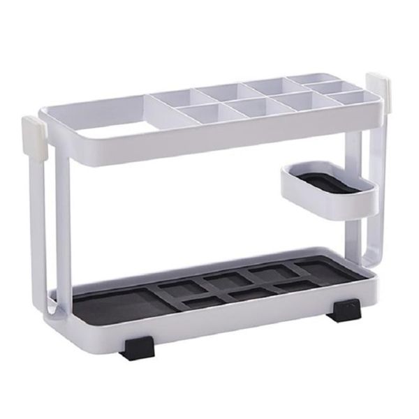 

bathroom storage & organization toothbrush toothpaster holder plastic organizer shelt rack toiletries convenient for