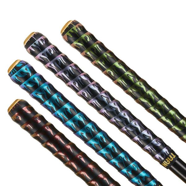 

fishing rod keel wrap gradient lengthened golf club winding belt non-slip sweat-absorbent tennis racket bandage fishing tackle, Yellow;black