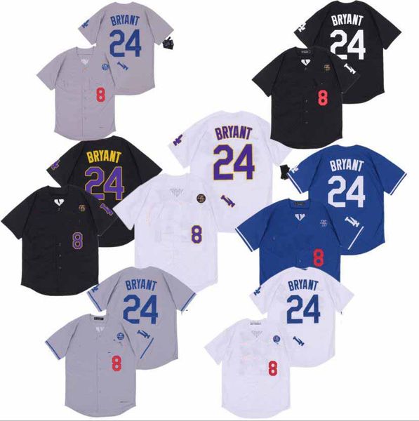 

men los angeles lakers black mamba bryant dodgers baseball jersey,baseball jerseys, Blue;black