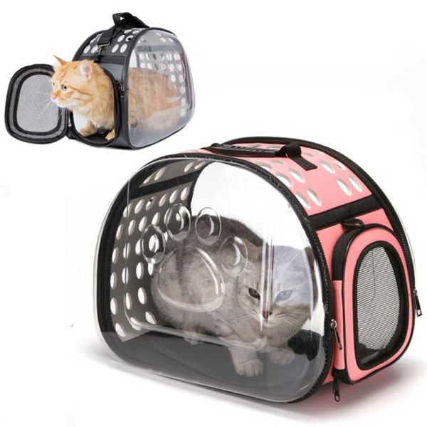 

cat carriers,crates & houses breathable pet dog carrier backpack bag transparent diagonal