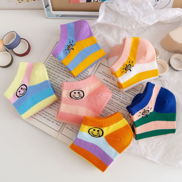 

womens cotton ankle socks low-cut socks colorful casual no-show socks, Black;white