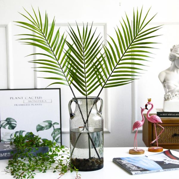 

decorative flowers & wreaths 1 pc artificial plants nordic leaves scattered tail kwai leaf green grass diy handcrafts for christmas year roo