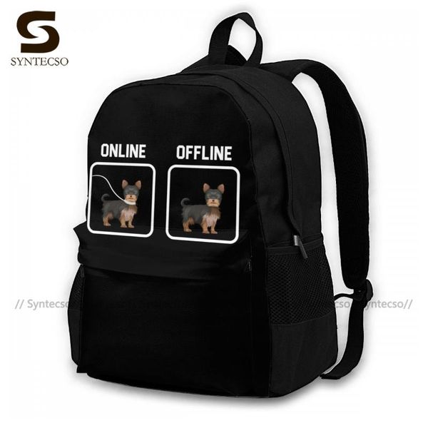 

boxer dog backpacks polyester university teen backpack pattern aesthetic bags