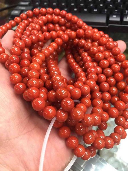 

chinese style products natural south red agate bracelet men's and women's flame full meat single ring buddha beads