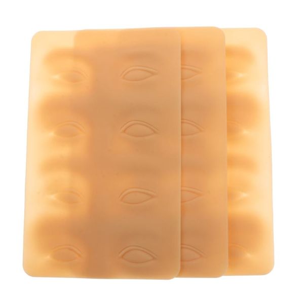 

tattoo needles 3pcs practice skin permanent makeup silicone brow supplies