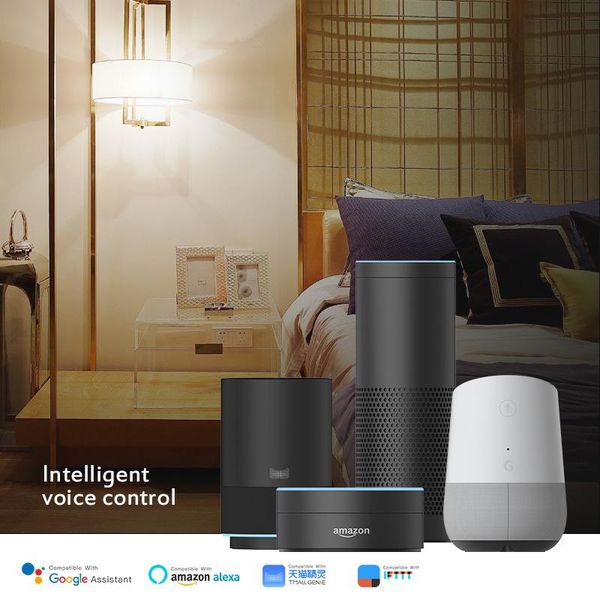 

bulbs bluetooth 7w rgbw led bulb bt mesh net group smart light color change dimmable by ios android app google home amazon alexa