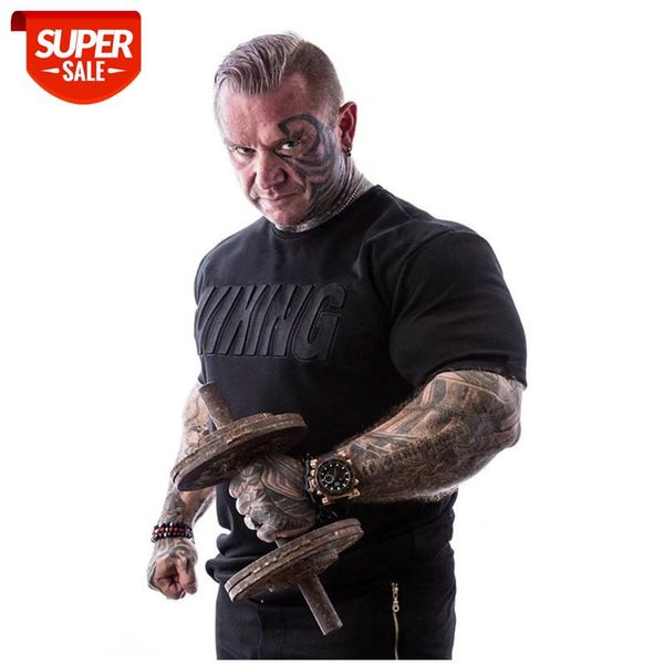 

2020 new brand clothing gyms sports t-shirt cotton running fitness t-shirt homme gyms t shirt men fitness summer men shirts #hy3m, White;black