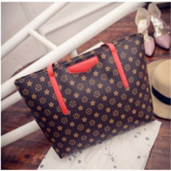 

5pcs/dhl classic retro handbag designers big totes elgent hand bags large capacity one shoulder backpack travel sports outddor duffle storag, Black