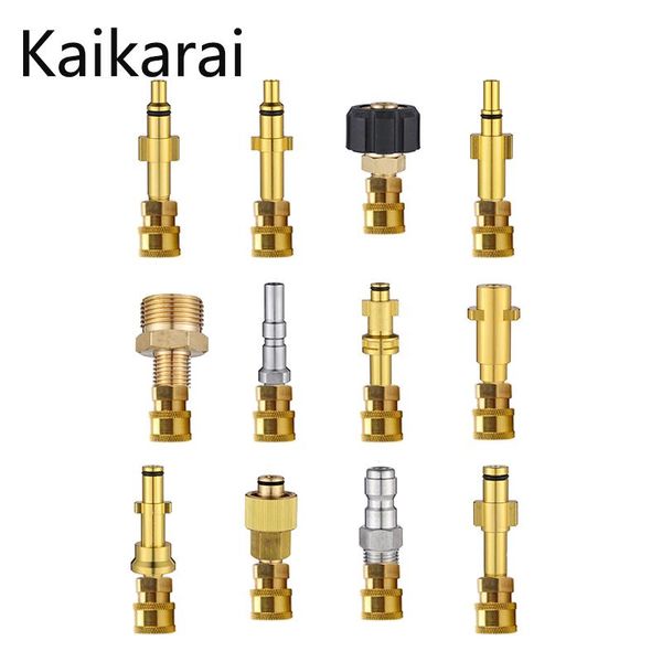 

water gun & snow foam lance pressure washer quick connector 1/4" to spray wand bayonet adapter car cleaning,nozzlesfor pennies,for nilf