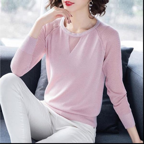 

womens clothing womens blouse shirts spring autumn elastic casual long sleeve blusas pullovers new, White