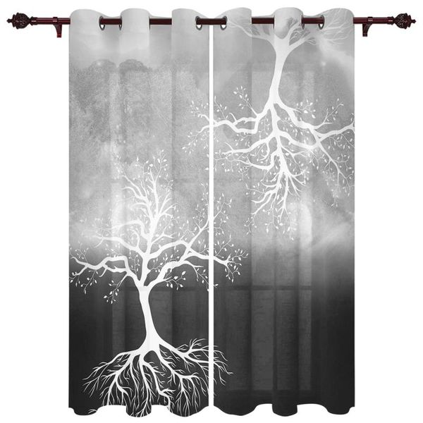 

translucent curtains tree of life white valance window curtains living room bedroom