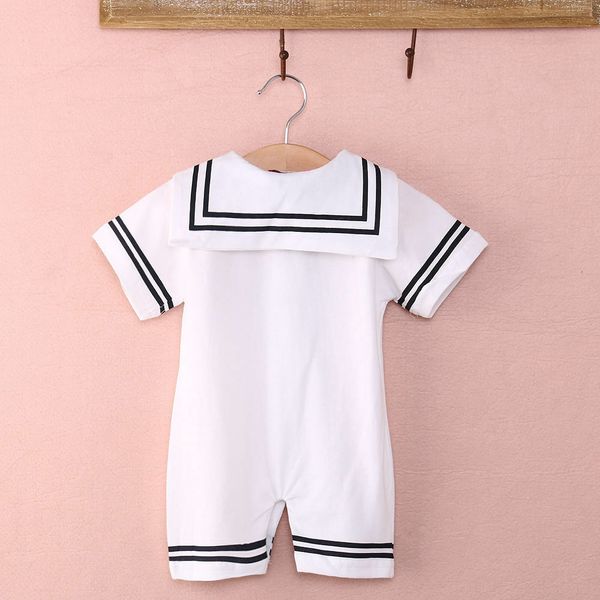 

baby boy clothes infant sailor romper jumpsuit outfits new clothes, Blue