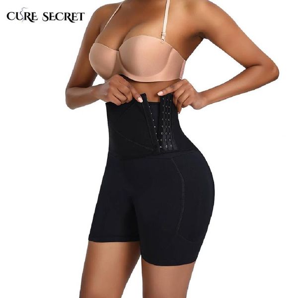 

women's shapers cure secret women breasted bulifter control panties high waist non-slip shaper shorts large size shapewear, Black;white