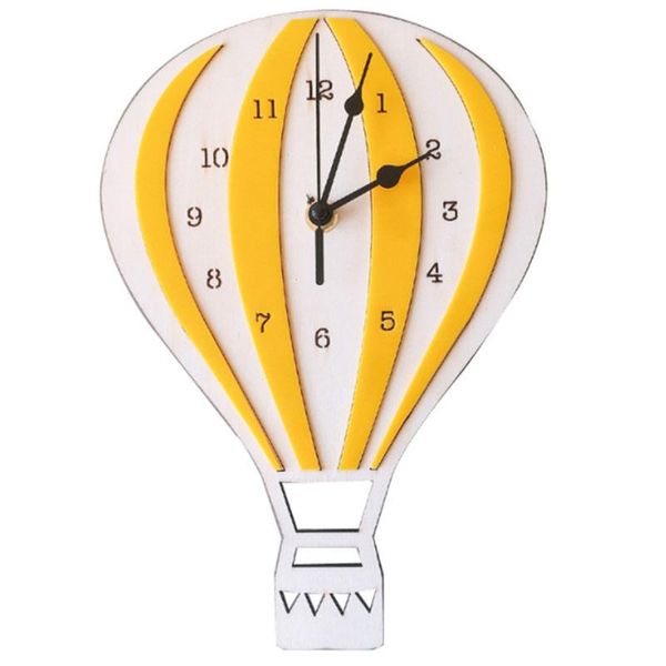 

wall clocks nordic style children cartoon air balloon clock mute room unique gifts home decorations