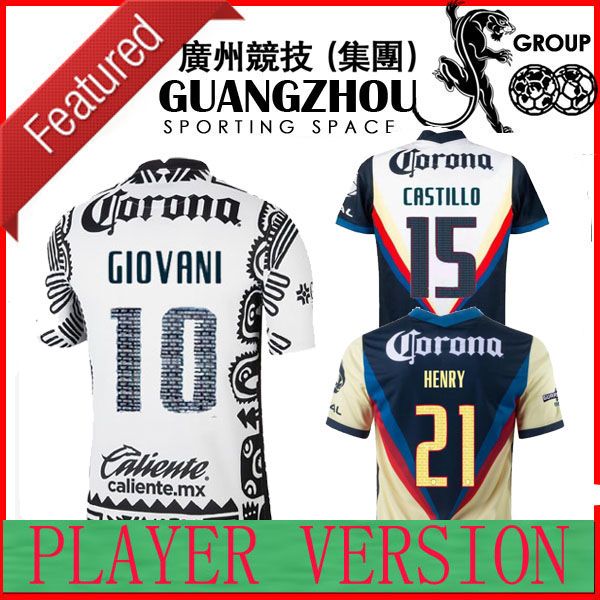 

player version liga mx 21 22 club america soccer jerseys third giovani caceres b.valdez 2021 2022 maillot men fan kit football shirts, Black;yellow