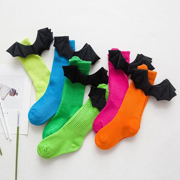 

socks children's creative wings piled cotton, Pink;yellow
