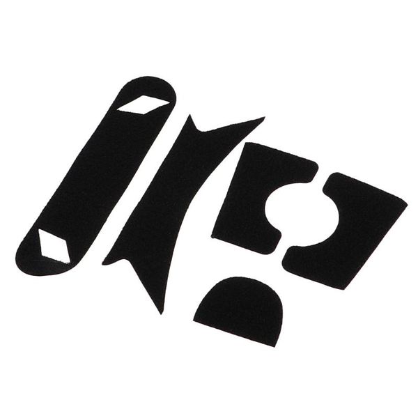 

5pcs helmet exterior padding stickers fastener set, Black;white