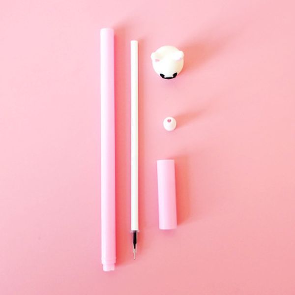 

1pcs puppy stationery 0.5mm lovely cartoon gel pens novelty student signature pen kawaii school supplies
