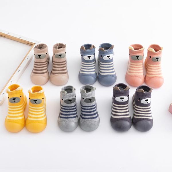 

first walkers fashion winter thick warm baby toddler shoes cartoon striped boy