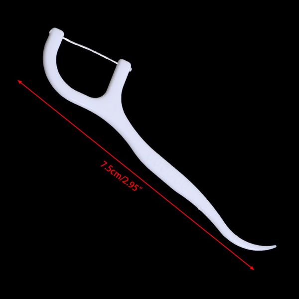 

50pcs dental floss flosser picks teeth toothpicks stick tooth clean oral care 7.5cm dental cleaning toothpicks floss picks