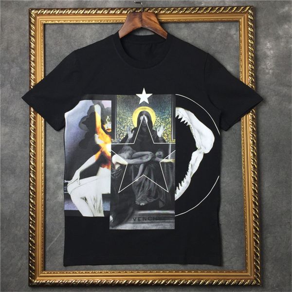 

mens summer t shirt fashion mens stylist t shirt short sleeve 3d printing t shirt hip hop men women tees, White;black