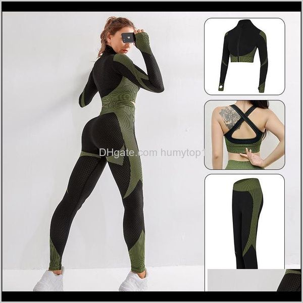 

seamless women gym set fitness clothes workout leggings yoga set sport gym suits wear crop long sleeve yoga clothing qz5jg cofqx, White;red