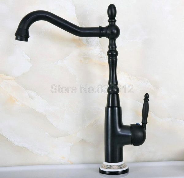 

black oil rubbed bronze bathroom and cold water taps single handle deck mount vanity sink washing basin tnf653 faucets1