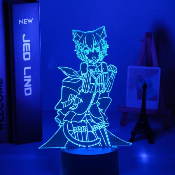 

night lights re zero starting life in another world led light for bedroom deco gift nightlight anime waifu 3d lamp felix argyle