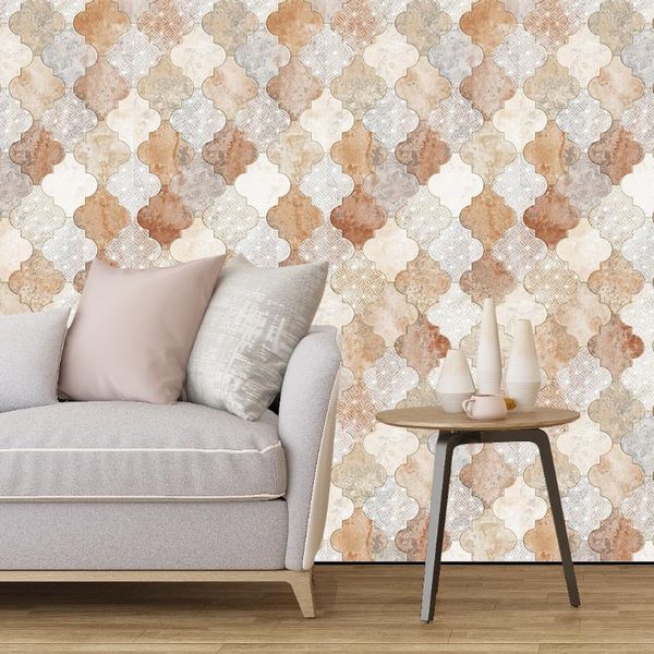 

wallpapers modern graphics self-adhesive contact paper, cabinet furniture home decoration round oval striped wallpaper