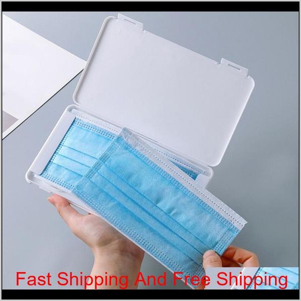 

portable mask storage box rectangular dustproof mask storage case outdoor office portable disposable face qylepy wphome
