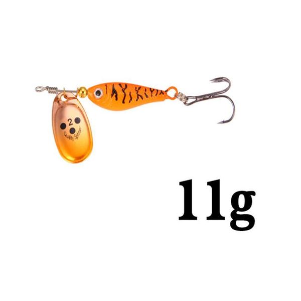 

1pcs 11g/15g/20g hooks spinner spoon metal rotating fishing lure sequins bait wobblers bass trout perch pike fishin jllunh