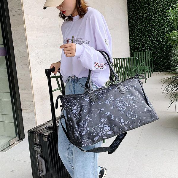

duffel bags yilian fashion travel bag one-shoulder female short distance waterproof handbag clothing luggage student