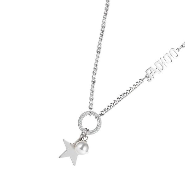 

1pc delicate star modeling necklace woman fashion jewelry necklace pendant, Silver